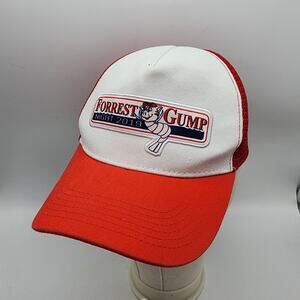 Forrest Gump Night 2019 Trucker Hat Mesh Cap Structured White Red Snapback Retro